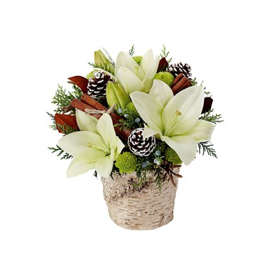 Winter Forest Splendor flower arrangements (BF372-11KM)